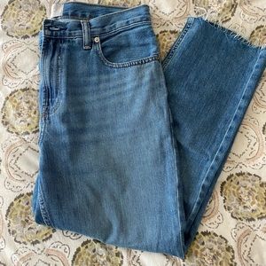 Everlane cut off boyfriend jeans